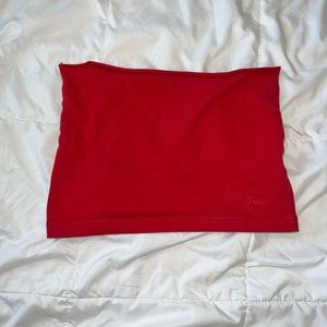 Red aero tube top